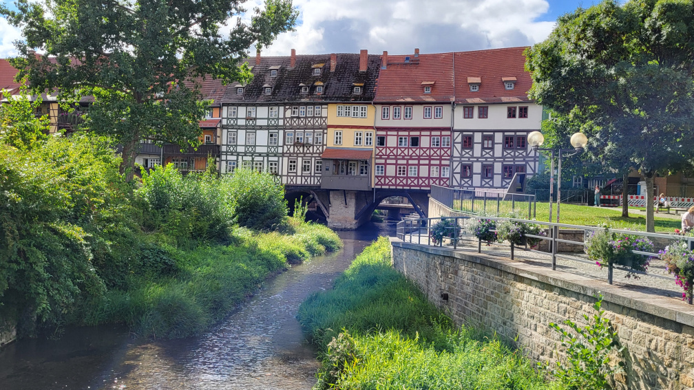 Die berühmte Krämerbrücke über die Erfe